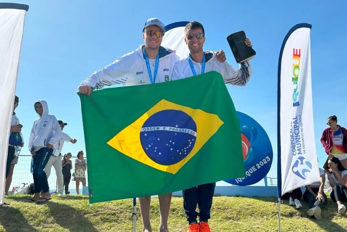 Allan Oliveira e André Baran conquistaram o título de dupla masculina do Pan-Americano de Beach Tennis