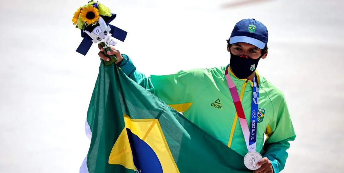  Atleta é também o primeiro medalhista olímpico do Brasil no skate 