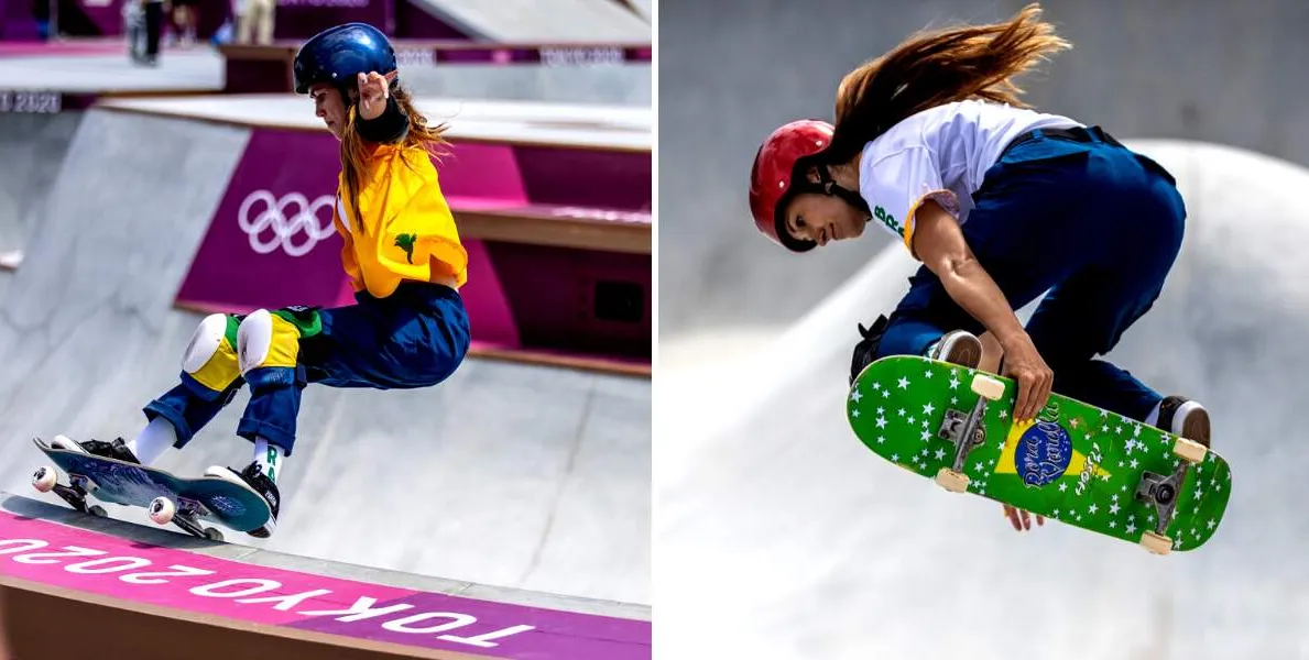  O skate brasileiro tem até agora duas pratas nos Jogos de Tóquio, com Kelvin Hoefler e Rayssa Leal 