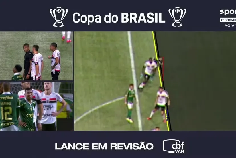 Gol de Rony, do Palmeiras, anulado pelo VAR