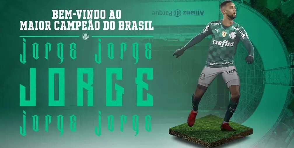  Palmeiras acerta a contratação do lateral-esquerdo Jorge para substituir Viña 