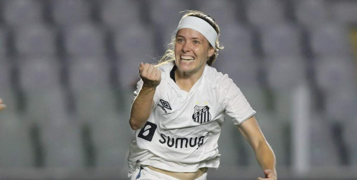  Ketlen comemora gol contra o Corinthians 