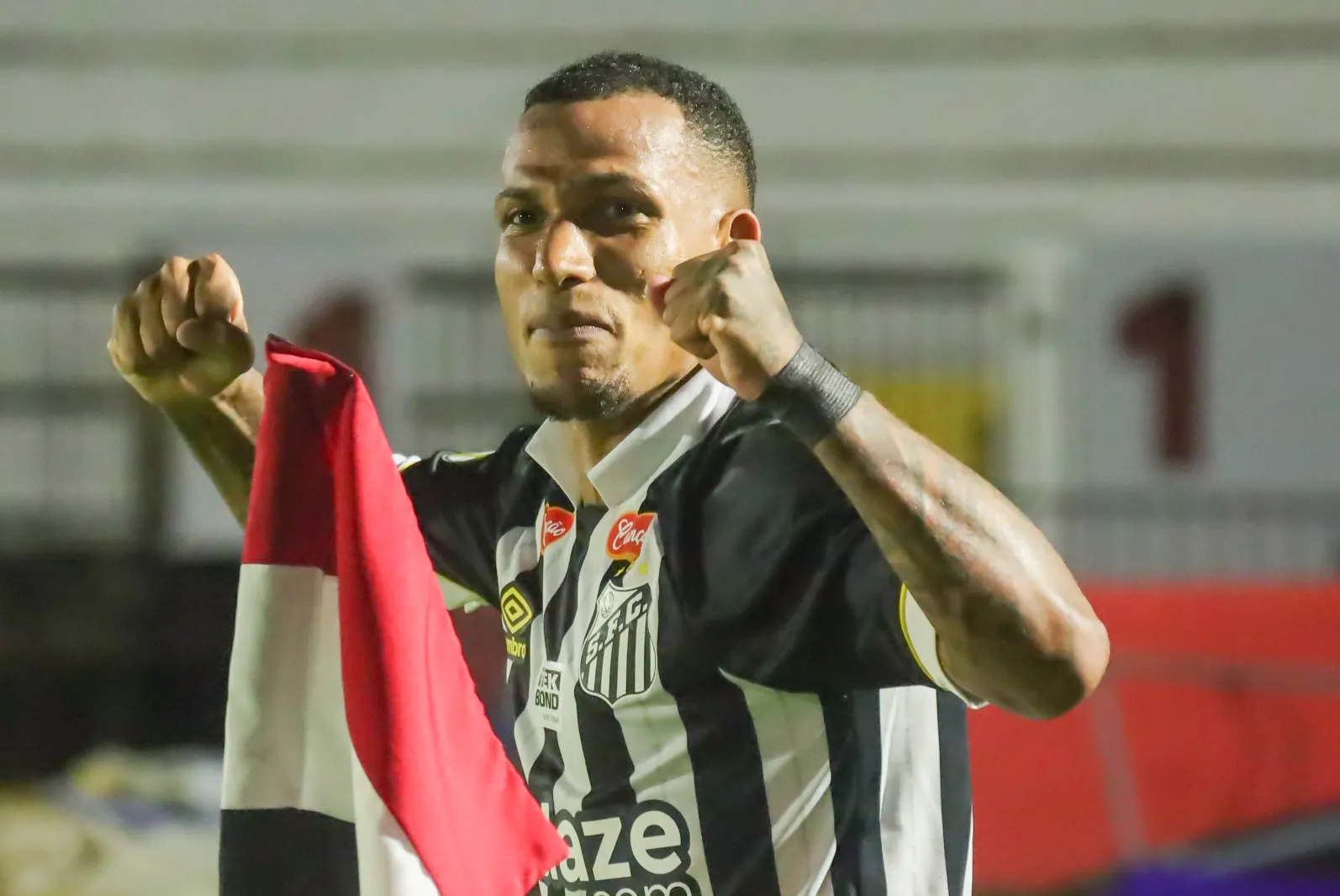 Em sua estreia no clube, Otero marcou o primeiro gol do Santos na temporada 2024