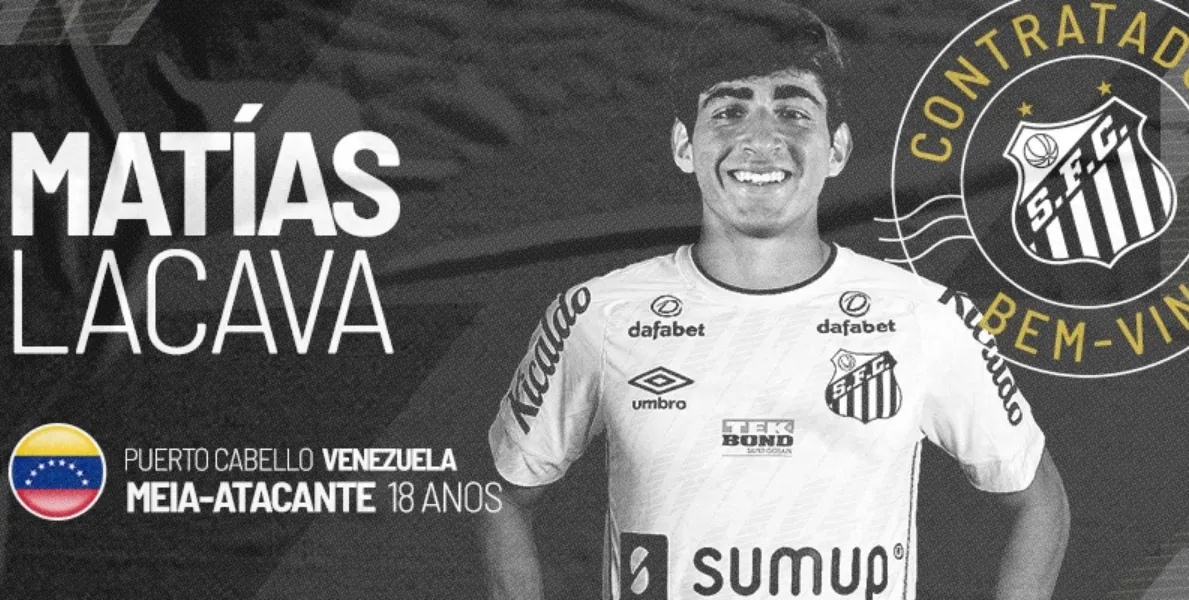  Lacava será integrado ao time Sub-23 do Santos 