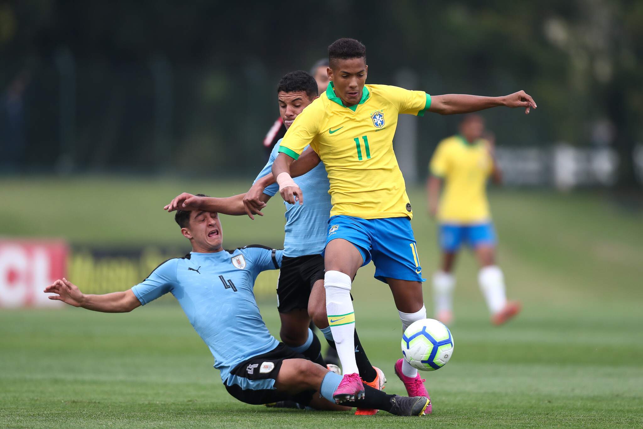 Ângelo ajudou o Brasil a conquistar o Sul-Americano Sub-15, em 2019