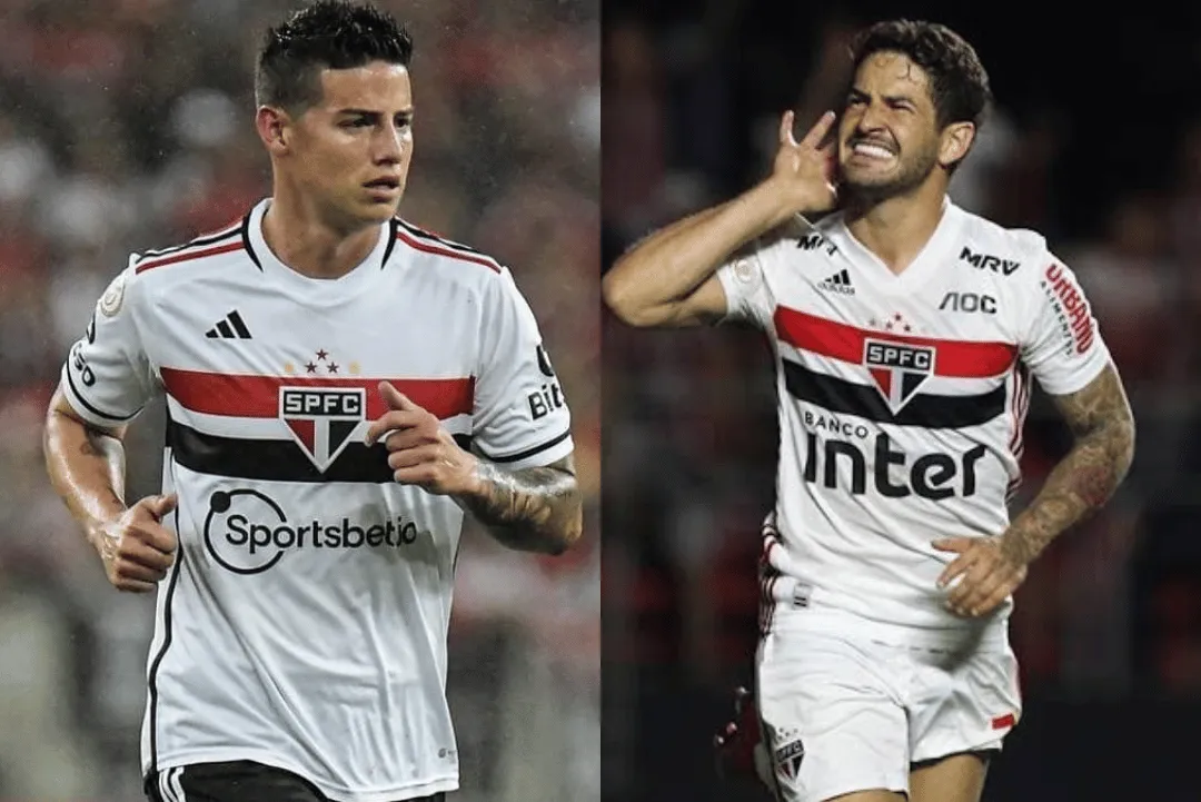 James Rodríguez e Pato sofrem lesão e desfalcam São Paulo no clássico com Santos