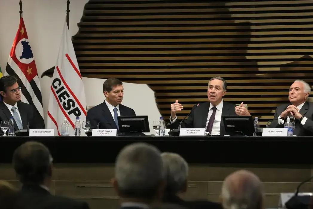 O presidente do Supremo Tribunal Federal (STF), Luís Roberto Barroso fez a afirmação durante palestra nesta segunda-feira (22) na Federação das Indústrias do Estado de São Paulo (Fiesp)