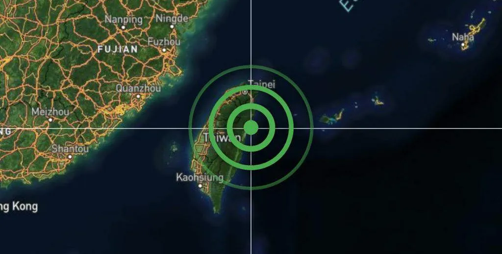  Terremoto de 6,5 atinge Taiwan neste domingo 