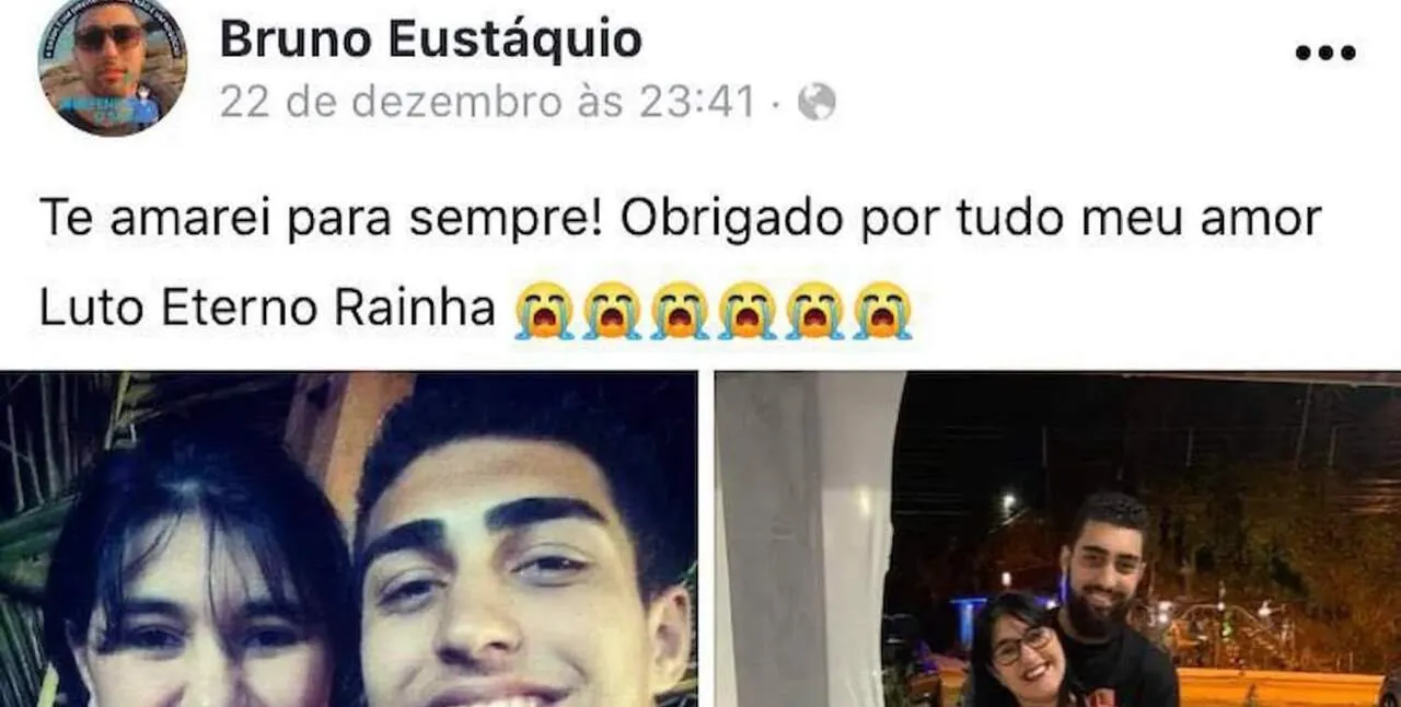   24 horas depois do crime, Bruno usou as redes sociais para fazer uma postagem de sua mãe  