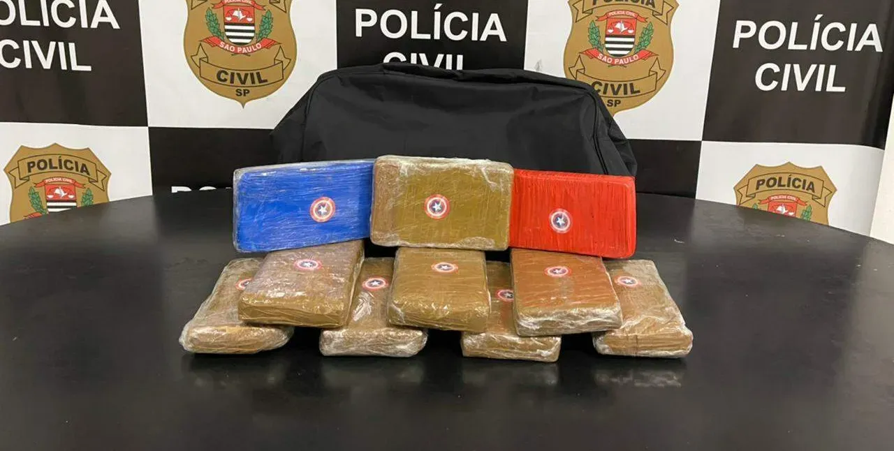   Tijolos de cocaína estavam dentro de uma mochila no esconderijo do acusado  