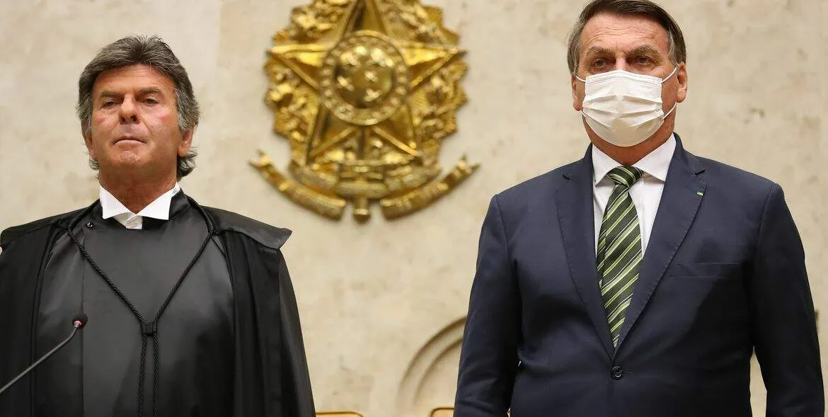  Fux e Bolsonaro conversam sobre indicação de vaga ao STF 