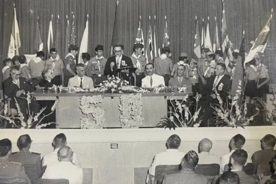 Evento realizado entre os associados na sede do Sindicato dos Despachantes Aduaneiros em 1961