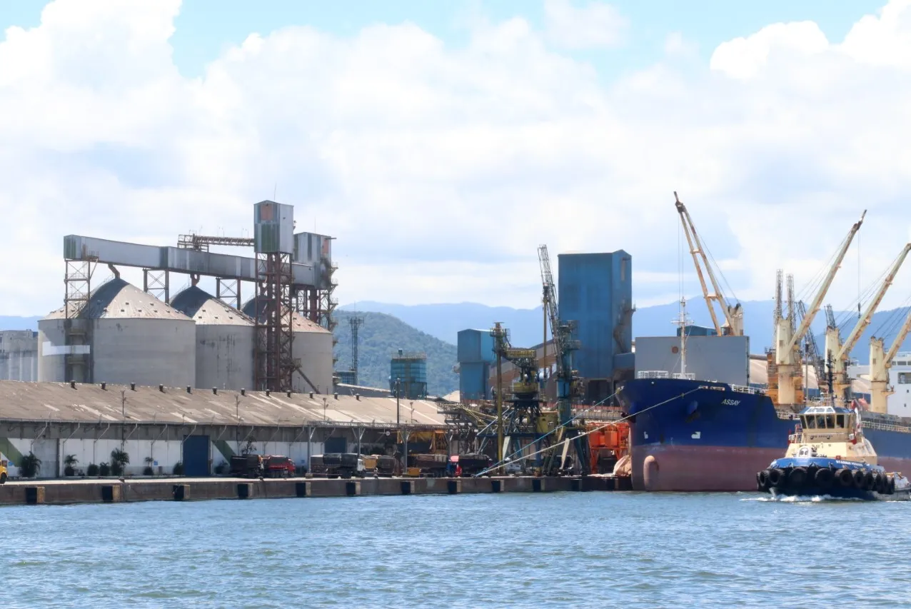 Porto de Santos movimentou 95,5 milhões de toneladas de cargas de janeiro a julho deste ano
