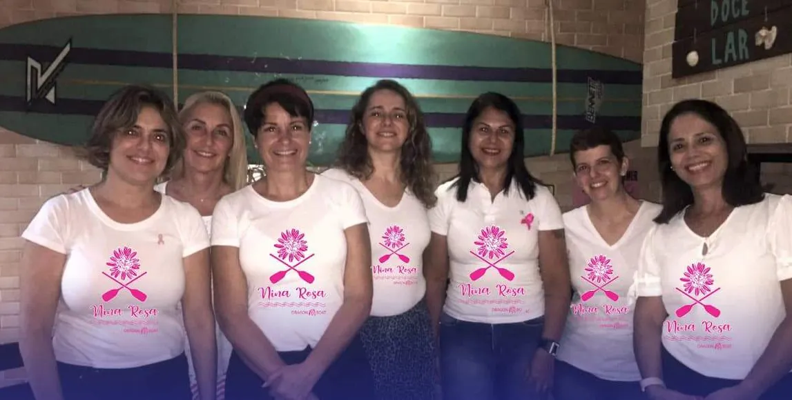 O projeto Nina Rosa Dragon Boat destaca também a prevenção do câncer de mama 