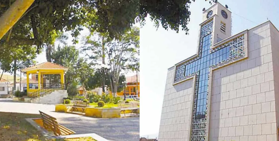  O Santuário do Bom Jesus fica na pracinha central do município 