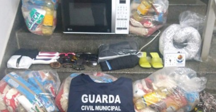 Guarda Civil Municipal recuperou os mantimentos após denúncia anônima