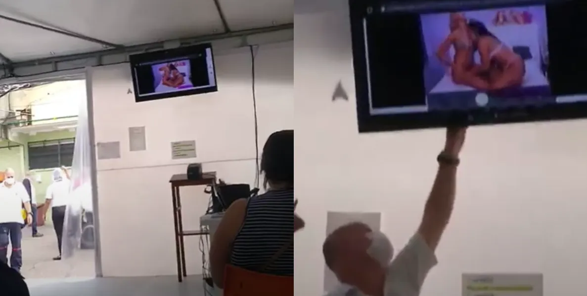   TV dentro de hospital exibe filme pornográfico  