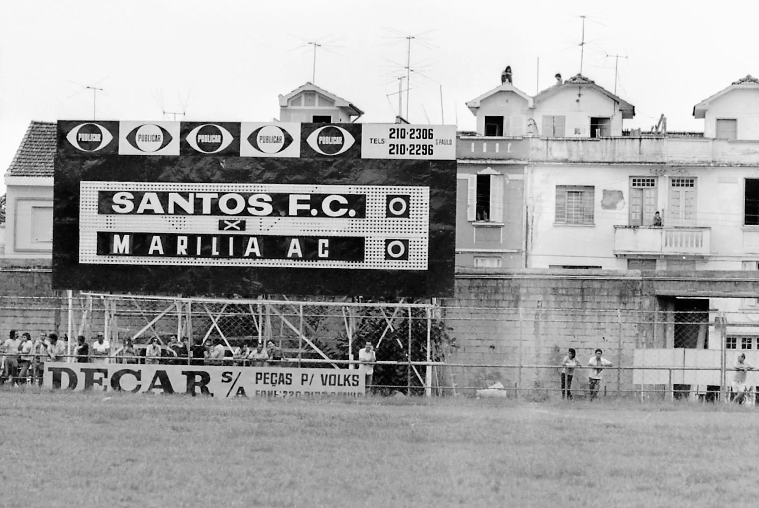 Vila Belmiro, em 1975