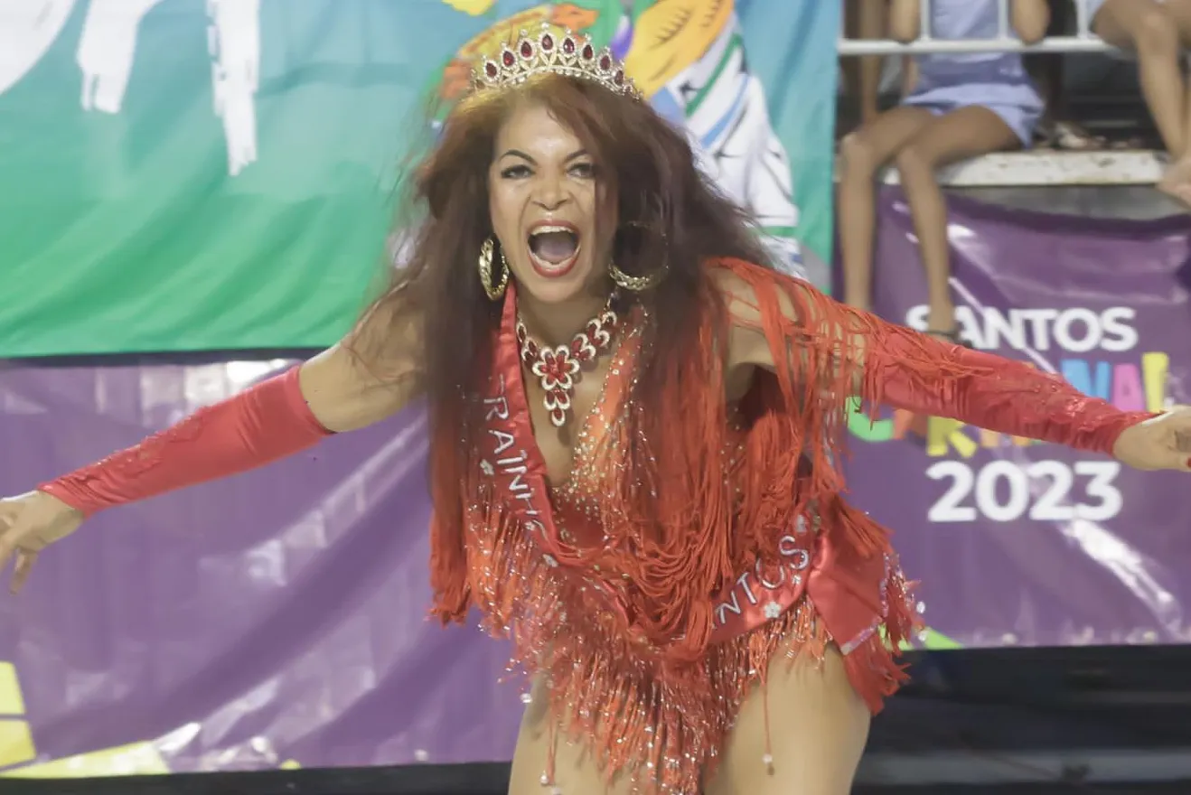 Joana D'Arc de Almeida voltou a desfilar no Carnaval deste ano