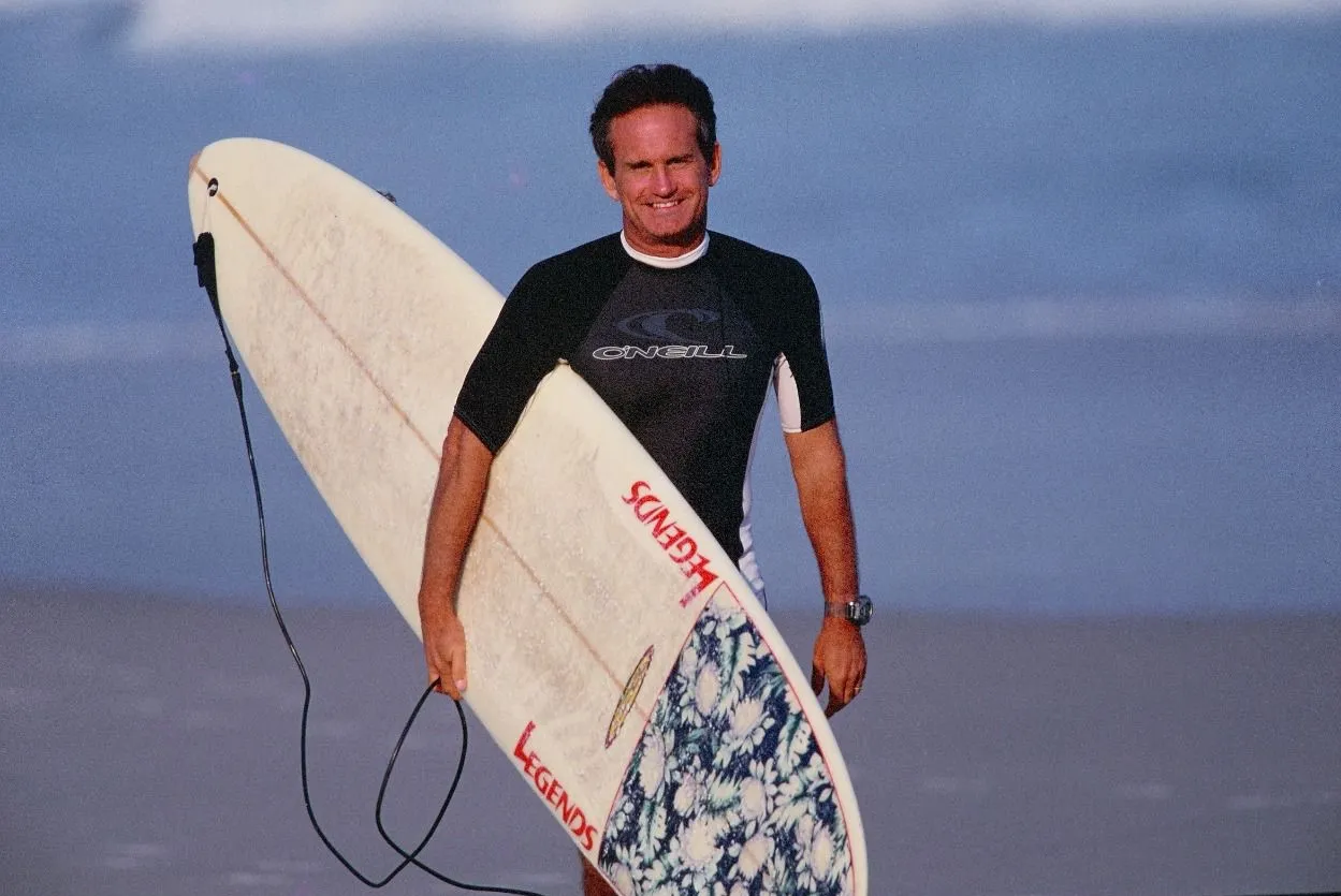 Mark Lund em Maresias no ano 2000: surfista tem história de empreendedorismo
