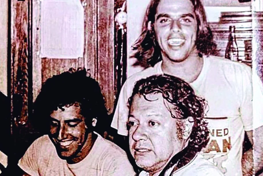Maraca (em pé), Livio Bruni Jr e Leovegildo Cordeiro