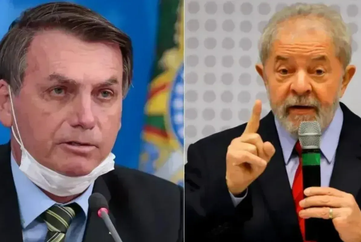 O petista tem 40% das intenções de voto para as eleições presidenciais de 2022, seguido por Bolsonaro, com 35%