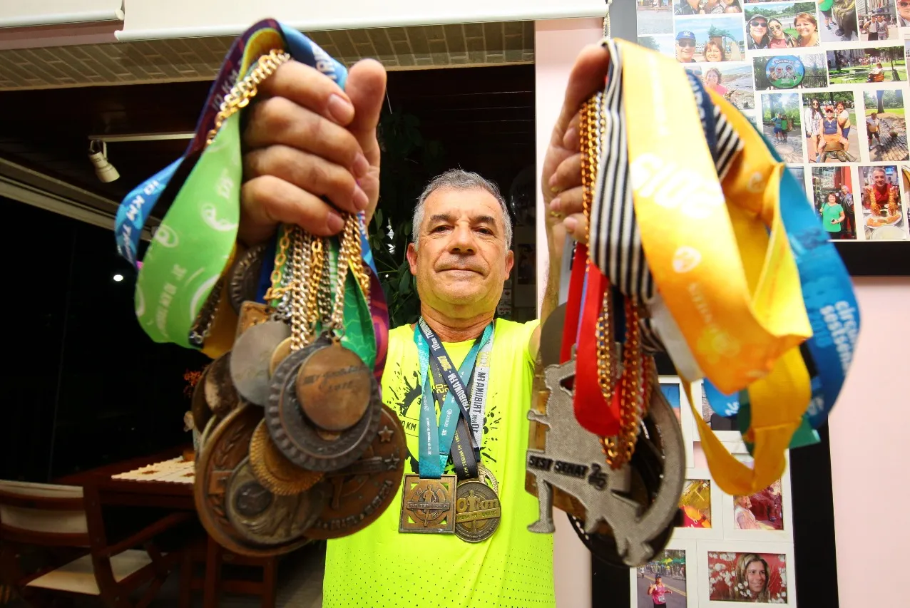 Antônio Augusto Poço Pereira coleciona medalhas em sua trajetória esportiva