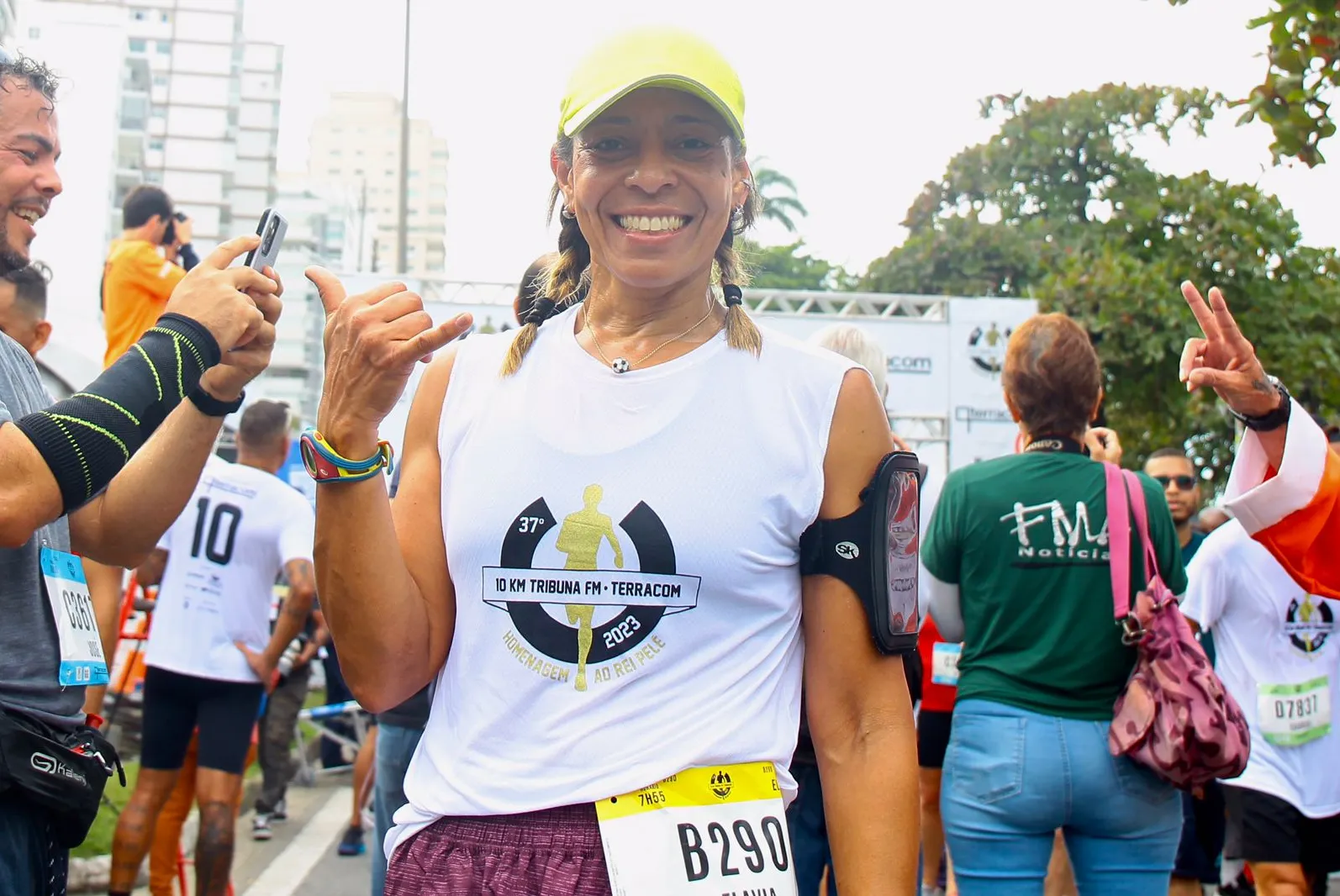 Filha de Pelé, Flávia também correu os 10 KM Tribuna FM-Terracom