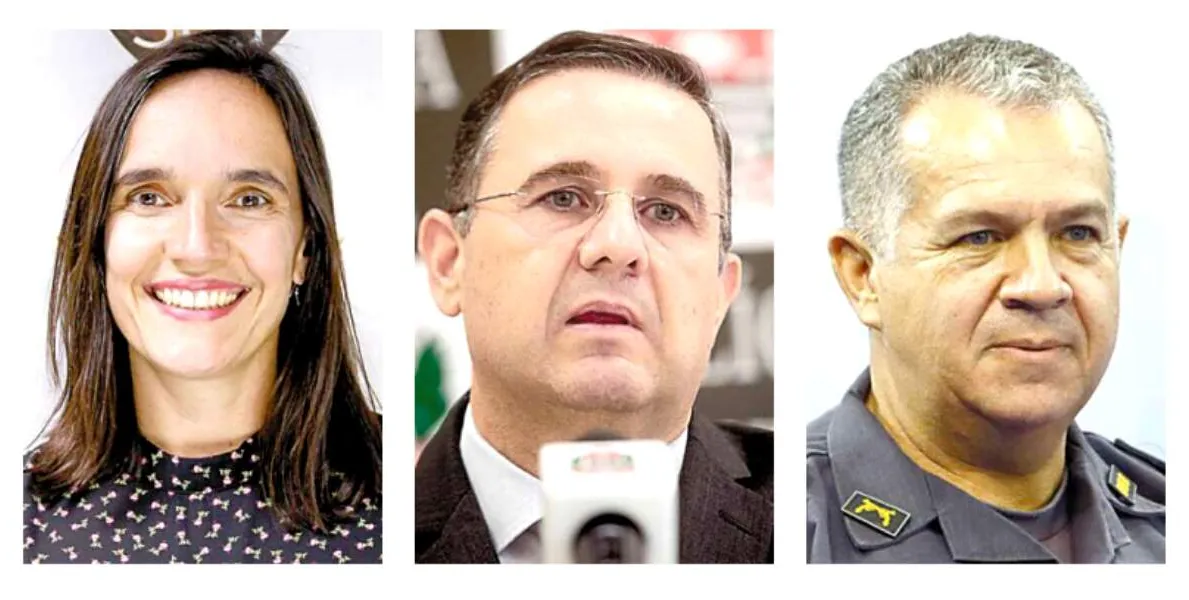  Carolina Ricardo (Sou da Paz), Delegado Manoel Gatto Neto e Coronel Cassio Freitas 