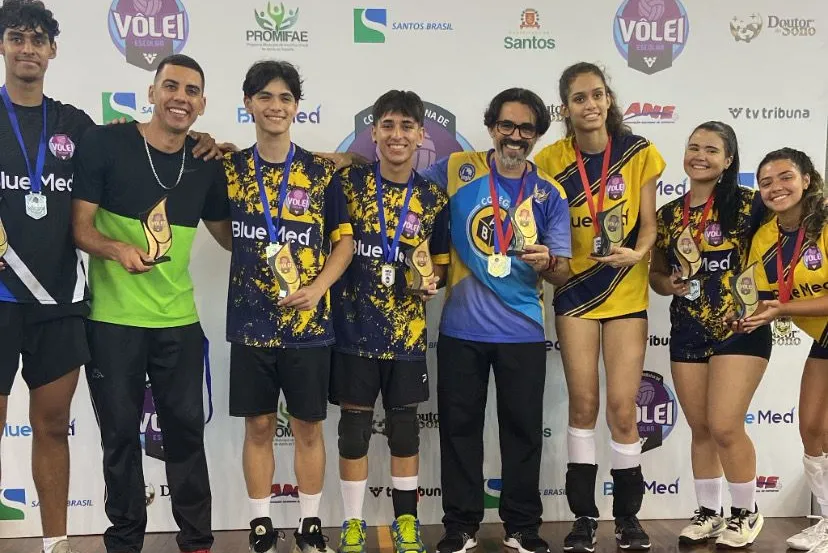 A seleção dos melhores jogadores da 6ª Copa TV Tribuna de Voleibol Escolar 