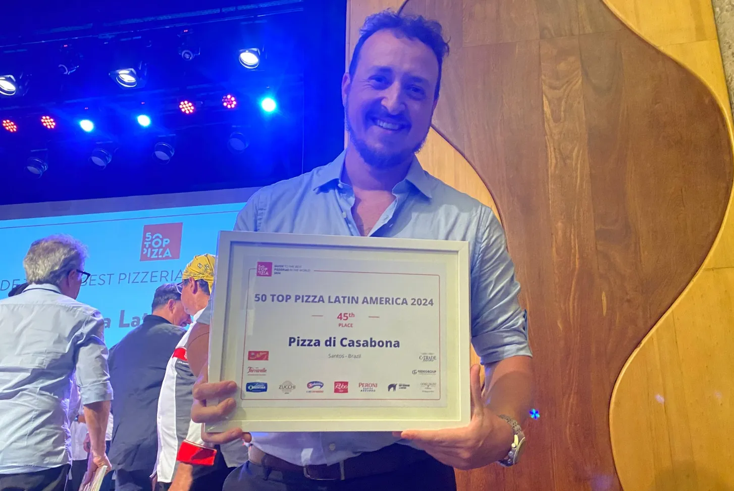 Pizzaria de Santos recebeu premiação no Rio de Janeiro