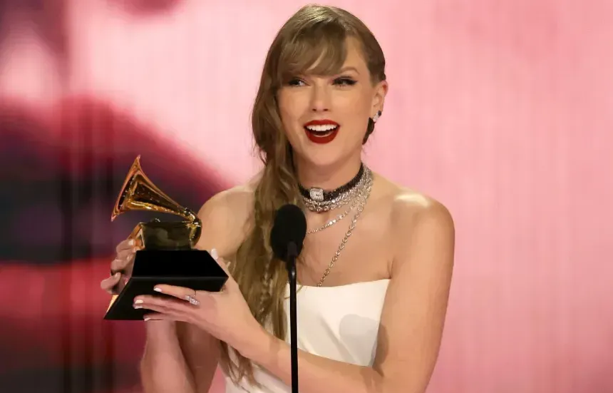 Taylor conquistou o prêmio de melhor álbum do ano