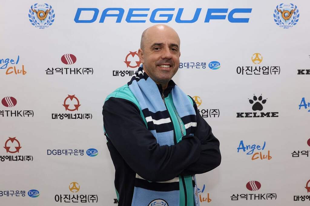 Entre o tempo de assistente e treinador, Gaspar está no Daegu FC desde 2015