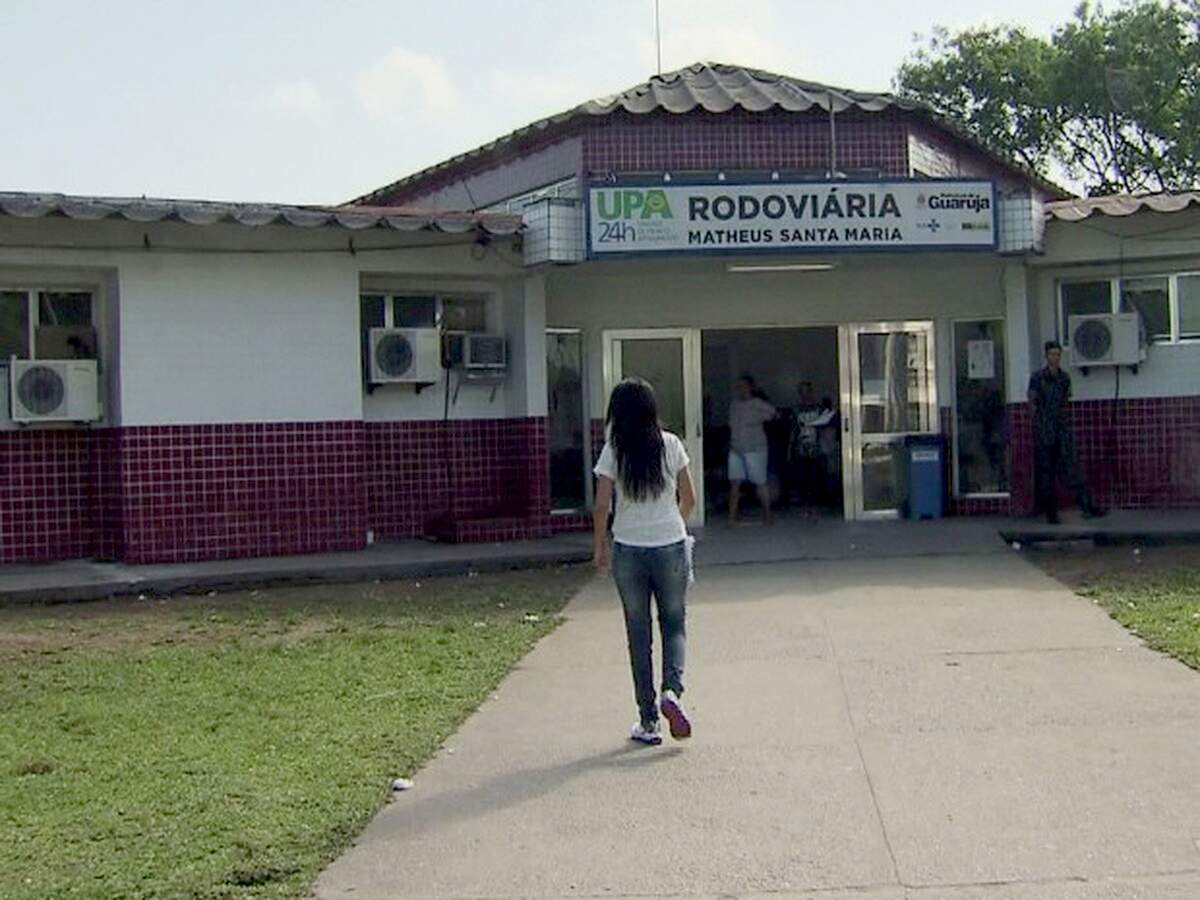 Após ser assaltada, faxineira recebeu atendimento médico no PAM Rodoviária, em Guarujá