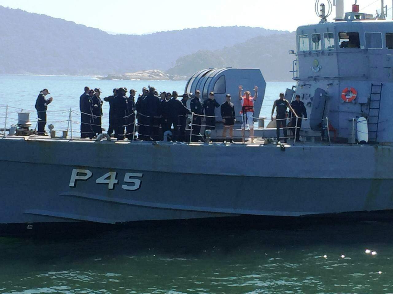 Bolsonaro passeou em navio-patrulha da Marinha