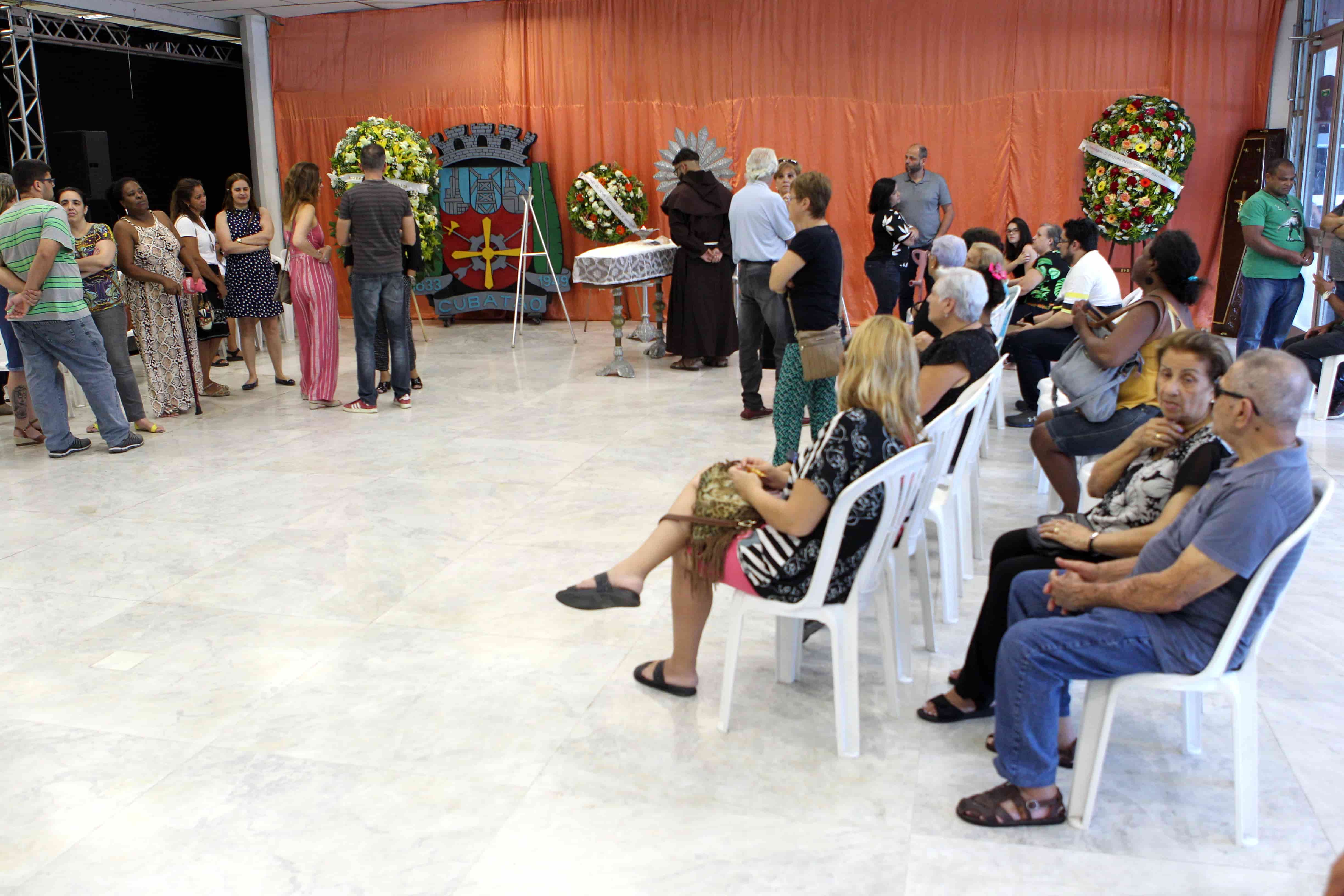O velório foi realizado no Bloco Cultural de Cubatão