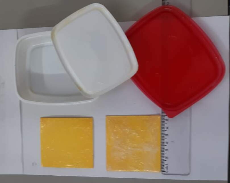 Maconha sintética estava escondida em pote de margarina