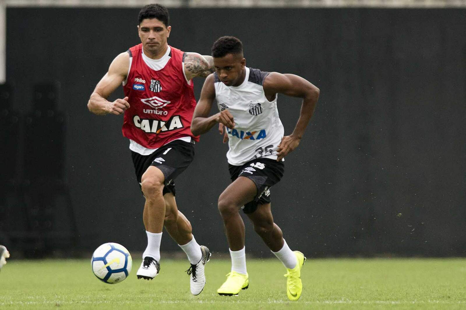 Rodrygo completou um ano como profissional do Santos 