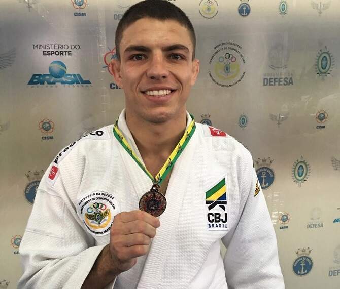 Marcelo Contini é atleta do Pinheiros Esporte clube e da seleção brasileira de judô