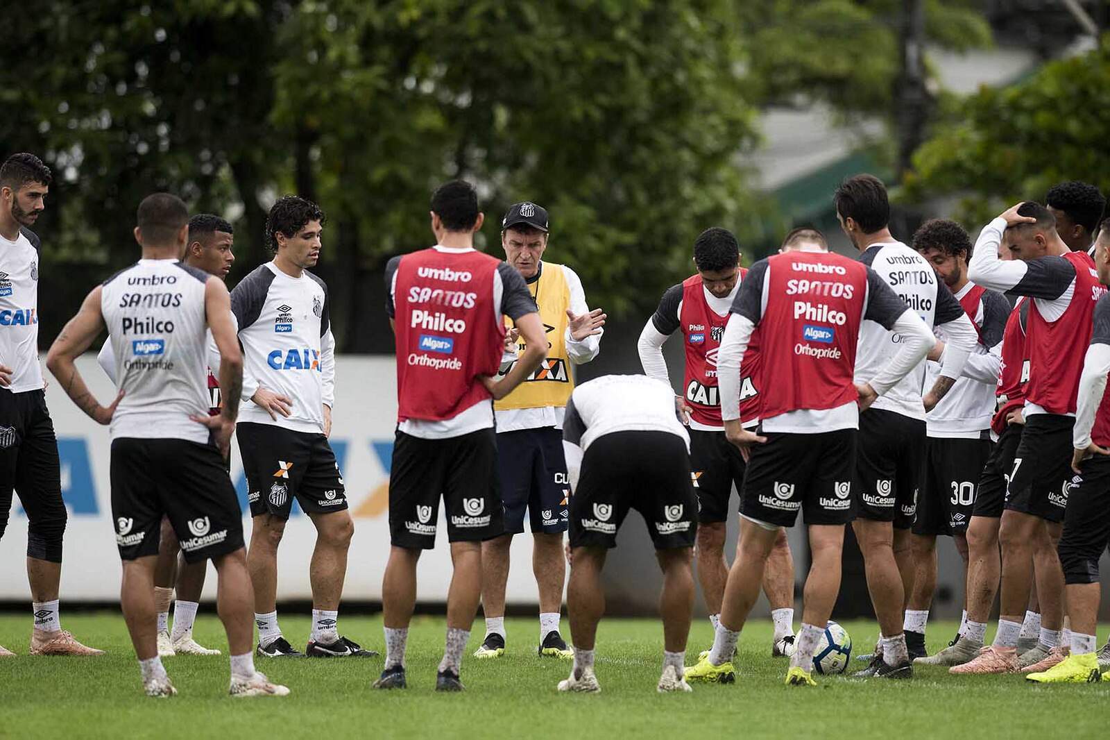 Santos iniciou preparação para a partida contra o Flamengo nesta terça-feira, no CT Rei Pelé