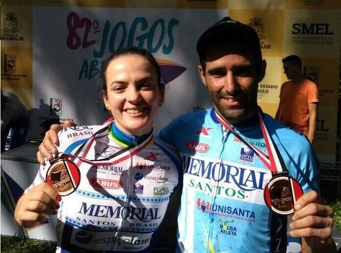 Santistas conquistaram medalhas de bronze no ciclismo 