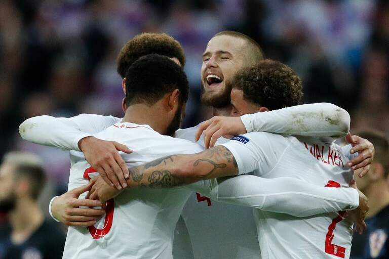 Inglaterra venceu a Croácia por 2 a 1 no estádio Wembley 