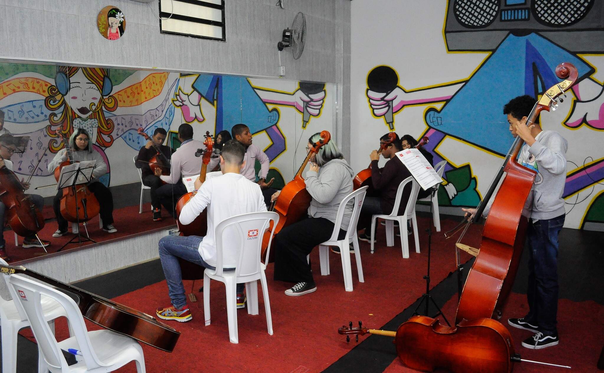  Aulas são na sede da Secretaria de Cultura de São Vicente