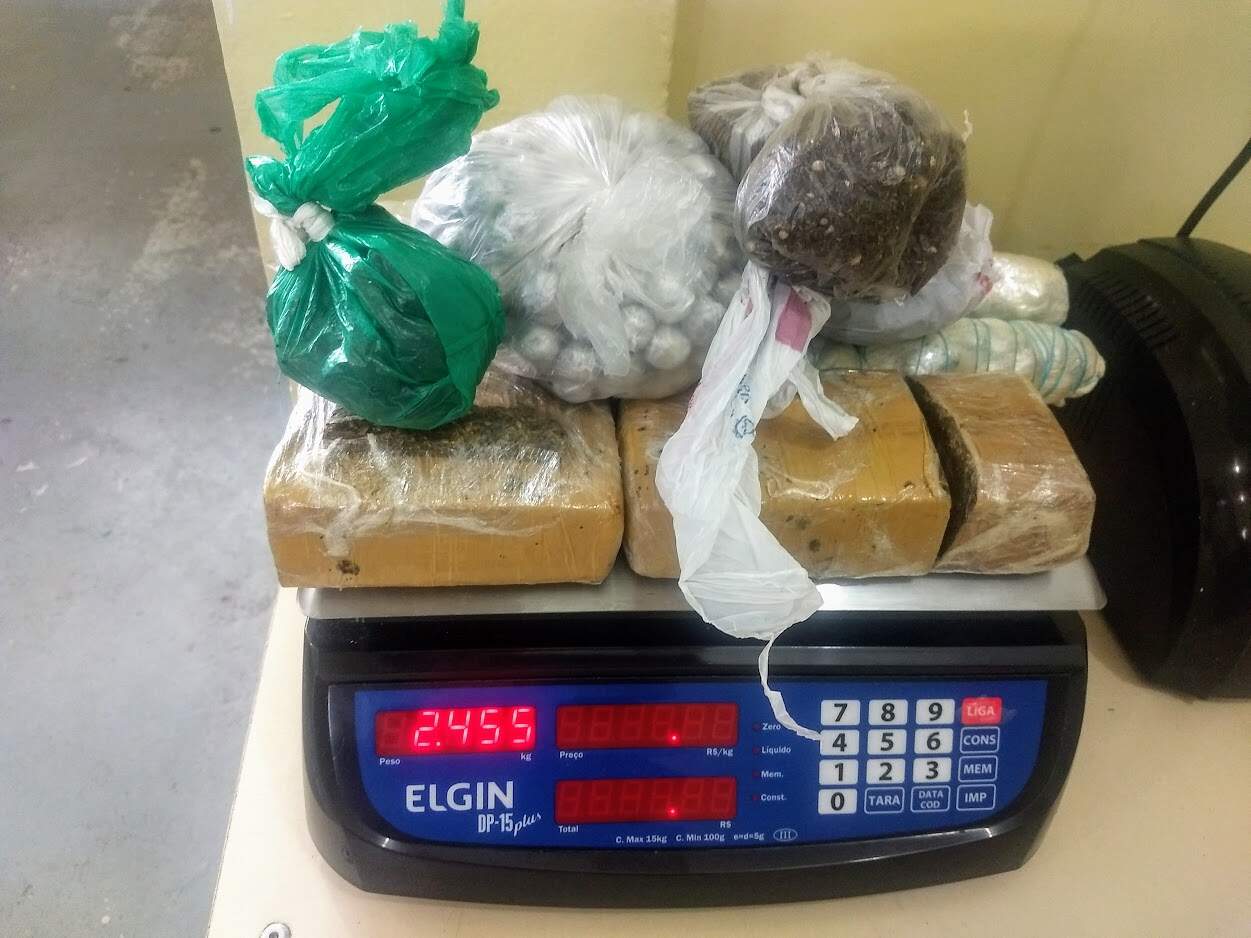 Mais de 2 kg de maconha foram apreendidos nesta sexta-feira (30), em Mongaguá 