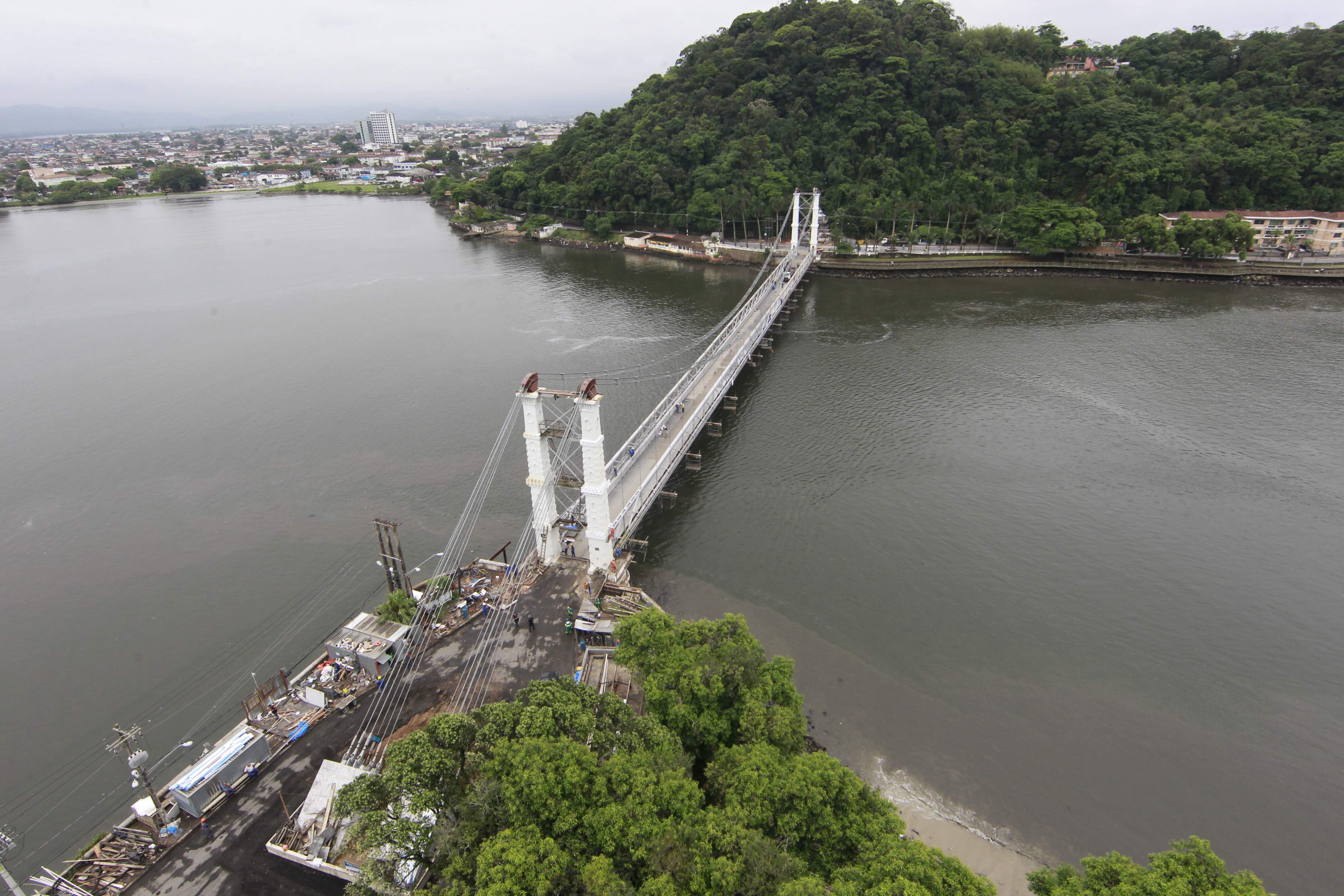 Segundo a prefeitura de São Vicente, Ponte Pênsil ficará bloqueada para veículos