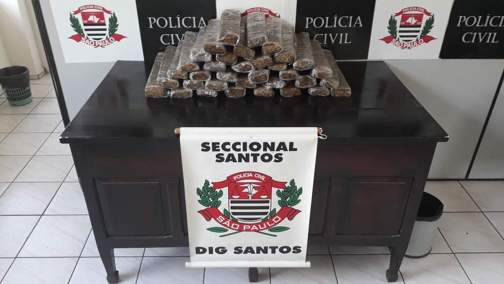Drogas foram apreendidas em Guarujá e também no Morro do São Bento, em Santos