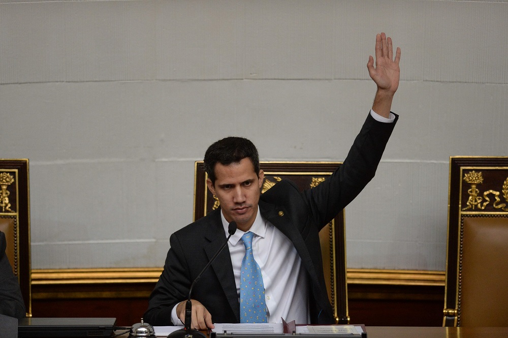 Juan Guaidó é  líder do Congresso venezuelano, de maioria opositora