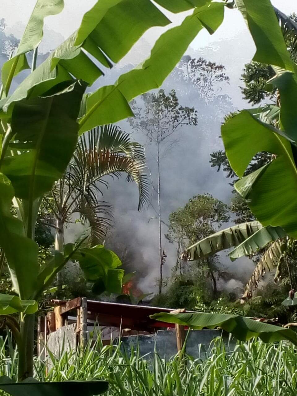 Moradores do Jardim Alice notaram o incêndio que aconteceu na tarde desta quinta-feira (17)