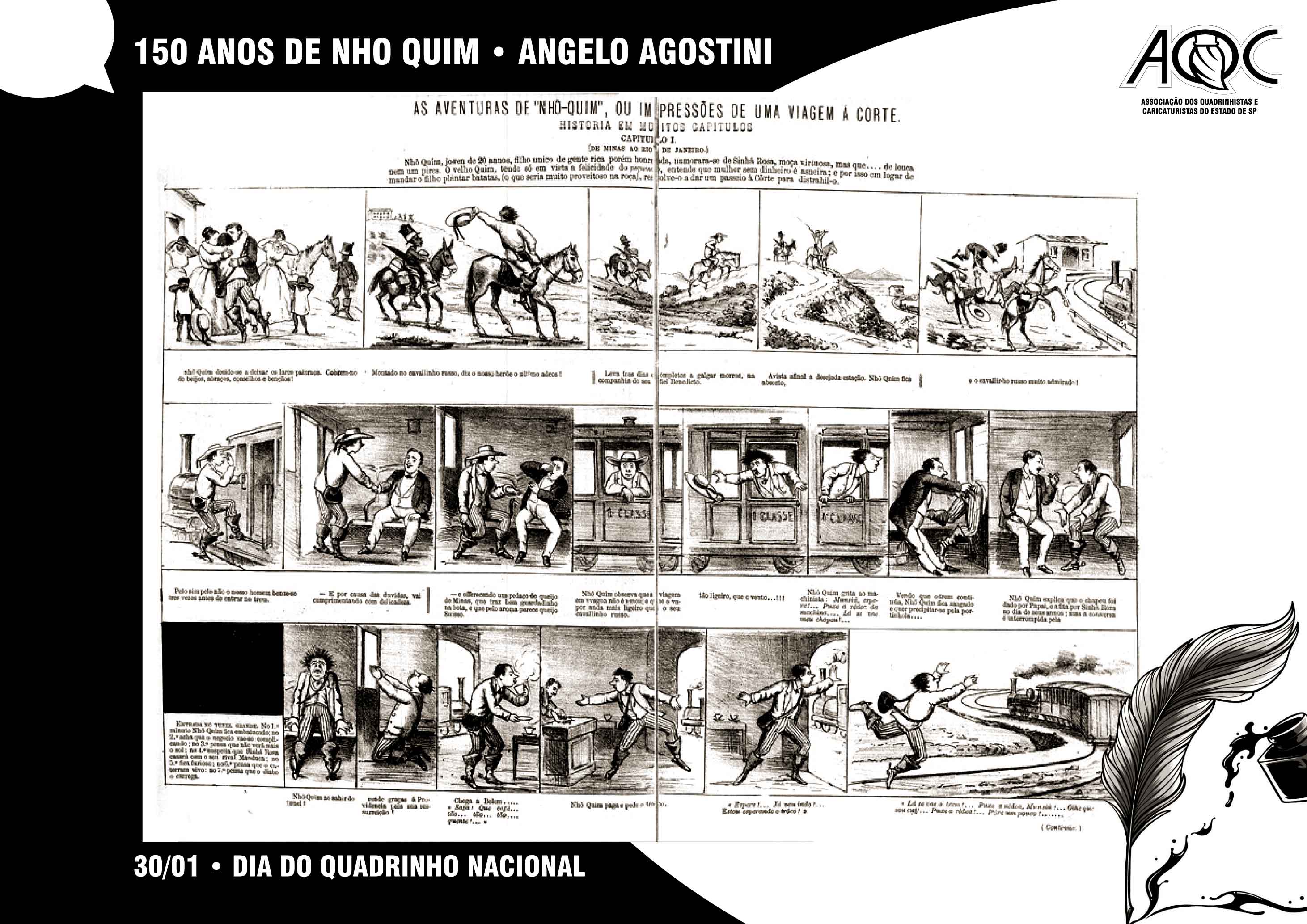'As Aventuras de Nhô-Quim' foi a primeira história em quadrinhos brasileira publicada 