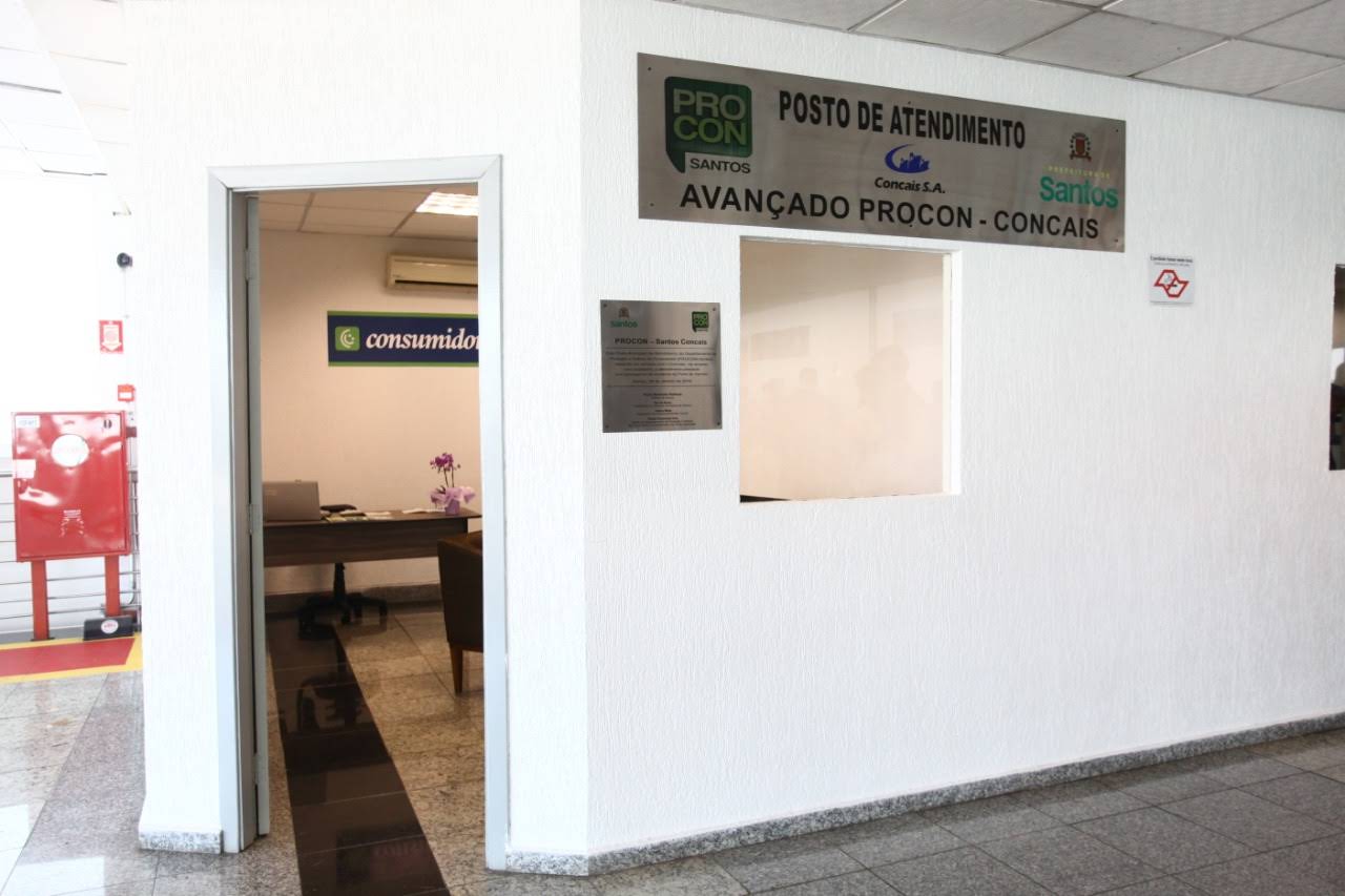 Novo posto avançado do Procon Santos que ficará no Concais foi inaugurado nesta sexta-feira (29)